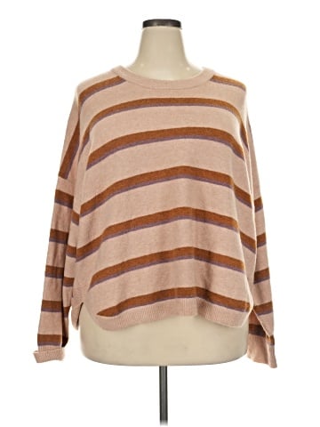 Madewell Westlake Striped Pullover Sweater in Coziest Yarn (view 1)