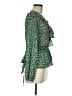 Max Studio 100% Polyester Green Long Sleeve Blouse Size M - photo 4