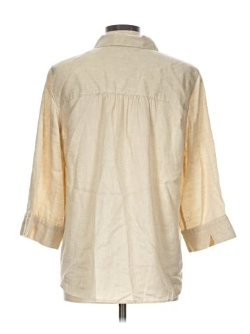 Chico's 3/4 Sleeve Button-Down Shirt (view 2)