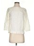 J.Crew 100% Linen Ivory 3/4 Sleeve Blouse Size 00 - photo 1