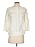 J.Crew 100% Linen Ivory 3/4 Sleeve Blouse Size 00 - photo 2