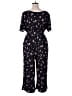 Kaileigh Floral Black Jumpsuit Size 1X - photo 2