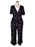 Kaileigh Floral Black Jumpsuit Size 1X - photo 1