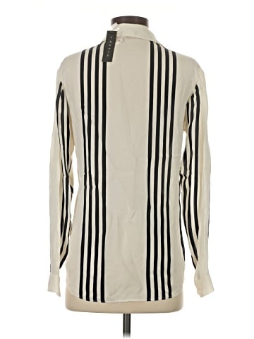 Theory Long Sleeve Silk Top (view 2)