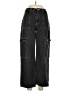 Unbranded 100% Cotton Black Cargo Pants Size M (petite) - photo 1