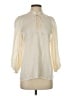 Theory Ivory 3/4 Sleeve Silk Top Size S - photo 1
