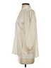Theory Ivory 3/4 Sleeve Silk Top Size S - photo 5