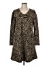 Cupio Animal Print Brown Casual Dress Size M - photo 1