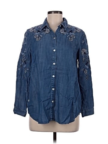 J.Jill 3/4 Sleeve Button-Down Shirt (view 1)