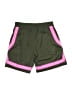 Nike 100% Polyester Color Block Green Athletic Shorts Size XL - photo 2