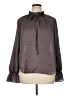 Ann Taylor Gray Long Sleeve Blouse Size XL - photo 1