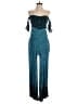 Free People Tweed Teal Jumpsuit Size M - photo 1