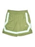 Nike 100% Polyester Color Block Green Athletic Shorts Size XL - photo 1