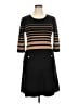 Ellen Tracy Stripes Black Casual Dress Size XL - photo 1