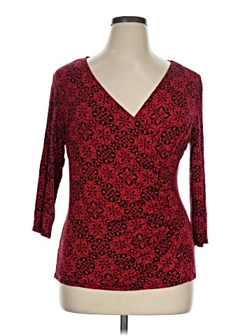 Dana Buchman 3/4 Sleeve T-Shirt (view 1)