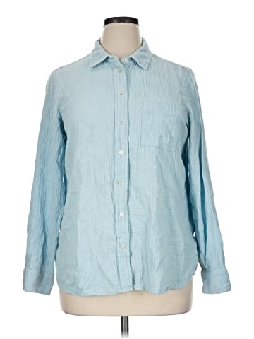 J.Crew Factory Store Long Sleeve Button-Down Shirt (view 1)