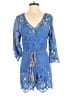 Miguelina 100% Rayon Blue Romper Size XS (0) - photo 1