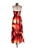 DKNY 100% Polyester Tie-dye Orange Cocktail Dress Size L - photo 2