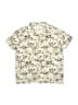 Zara Tropical Ivory Short Sleeve Button-Down Shirt Size 4 - 5 - photo 1