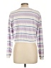 colsie Stripes Purple Pullover Sweater Size L - photo 2