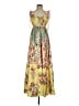Unbranded 100% Polyester Floral Yellow Casual Dress Size S - photo 1