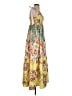 Unbranded 100% Polyester Floral Yellow Casual Dress Size S - photo 4