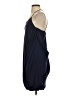 Poleci 100% Polyester Solid Blue Cocktail Dress Size 4 - photo 5