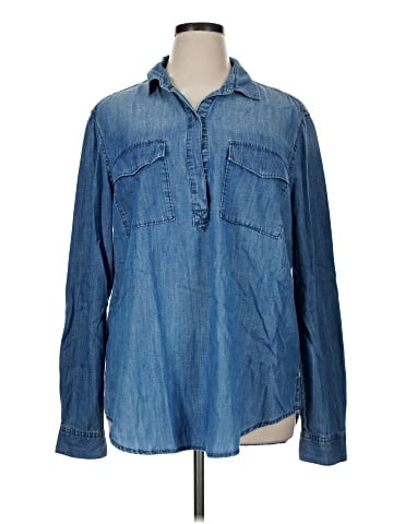 Gap Long Sleeve Button-Down Shirt (view 1)