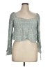Rewind 100% Rayon Blue 3/4 Sleeve Blouse Size XL - photo 1