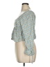 Rewind 100% Rayon Blue 3/4 Sleeve Blouse Size XL - photo 5