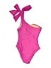 J.Crew Color Block Pink One Piece Swimsuit Size 4 - photo 2