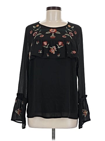 Skies Are Blue Long Sleeve Blouse (view 1)