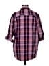 Eddie Bauer Plaid Purple 3/4 Sleeve Blouse Size M - photo 2