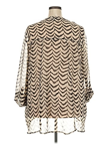 Roz & Ali Long Sleeve Blouse (view 2)
