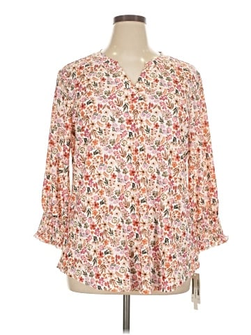 Lomon 3/4 Sleeve Blouse (view 1)