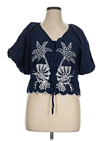 Calypso St. Barth Short Sleeve Blouse (view 1)