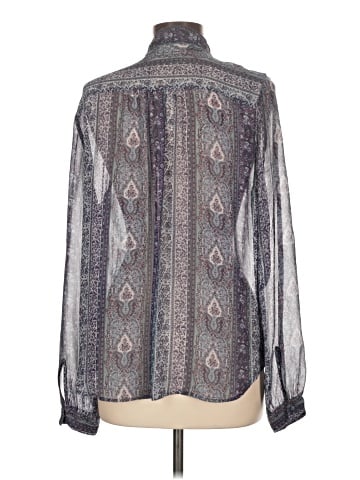 Paige Long Sleeve Silk Top (view 2)