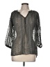 Olive and Oak 100% Polyester Gray 3/4 Sleeve Blouse Size M - photo 1