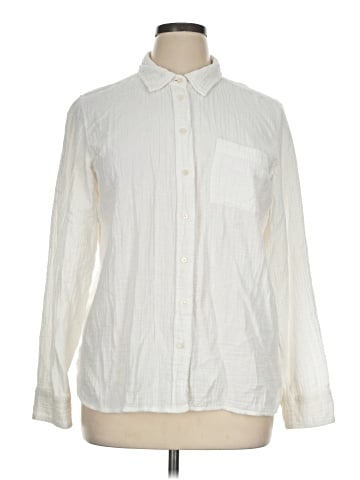 J.Crew Factory Store Long Sleeve Button-Down Shirt (view 1)