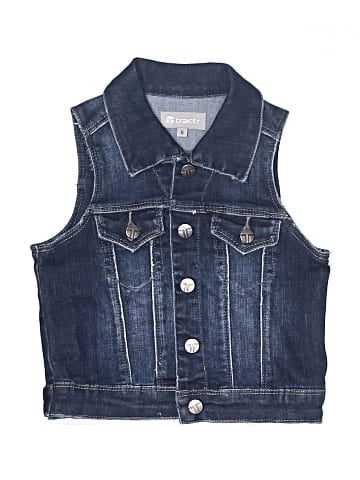 Tractr Denim Vest (view 1)