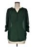 Fab'rik 100% Polyester Green 3/4 Sleeve Blouse Size M - photo 1