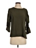 1.State 100% Polyester Green 3/4 Sleeve Top Size S - photo 1