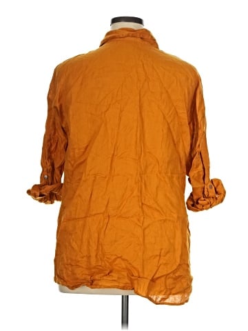 Magaschoni 3/4 Sleeve Button-Down Shirt (view 2)