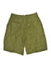 Massimo Dutti Solid Green Khaki Shorts Size 8 - photo 2