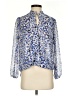 Veronica M. 100% Polyester Blue 3/4 Sleeve Blouse Size XS - photo 1