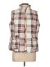 St. John's Bay 100% Polyester Plaid White Vest Size L - photo 1