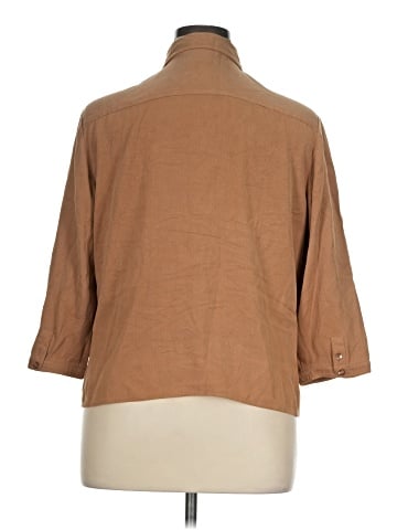 Anna and Frank 3/4 Sleeve Silk Top (view 2)