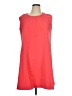 DKNY Solid Red Casual Dress Size 14 - photo 1
