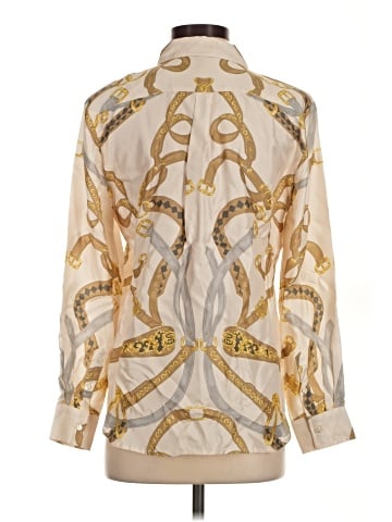 J. McLaughlin Long Sleeve Silk Top (view 2)