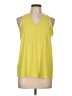 She + Sky 100% Polyester Yellow Sleeveless Blouse Size L - photo 1